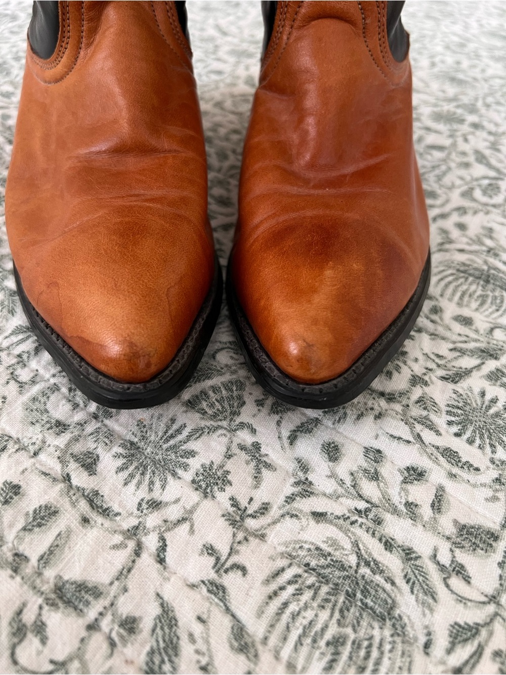 dingo Black and Brown Western Women's Heeled Boots - Picture 2 of 12